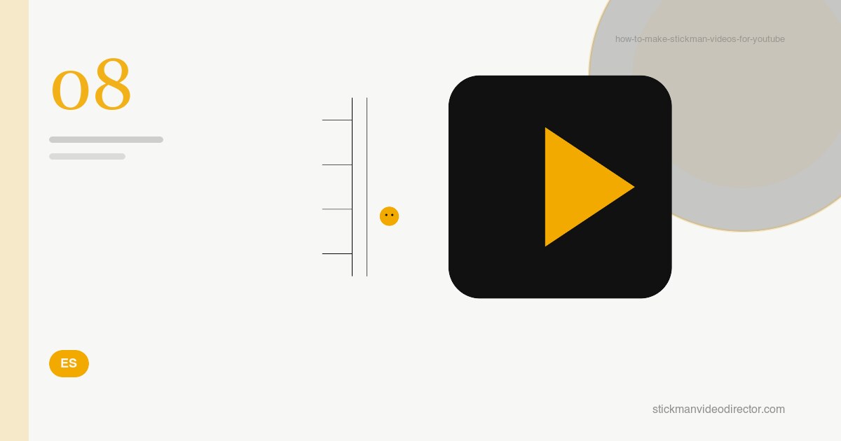 Cómo hacer videos de stickman para YouTube: guion, planos y subida