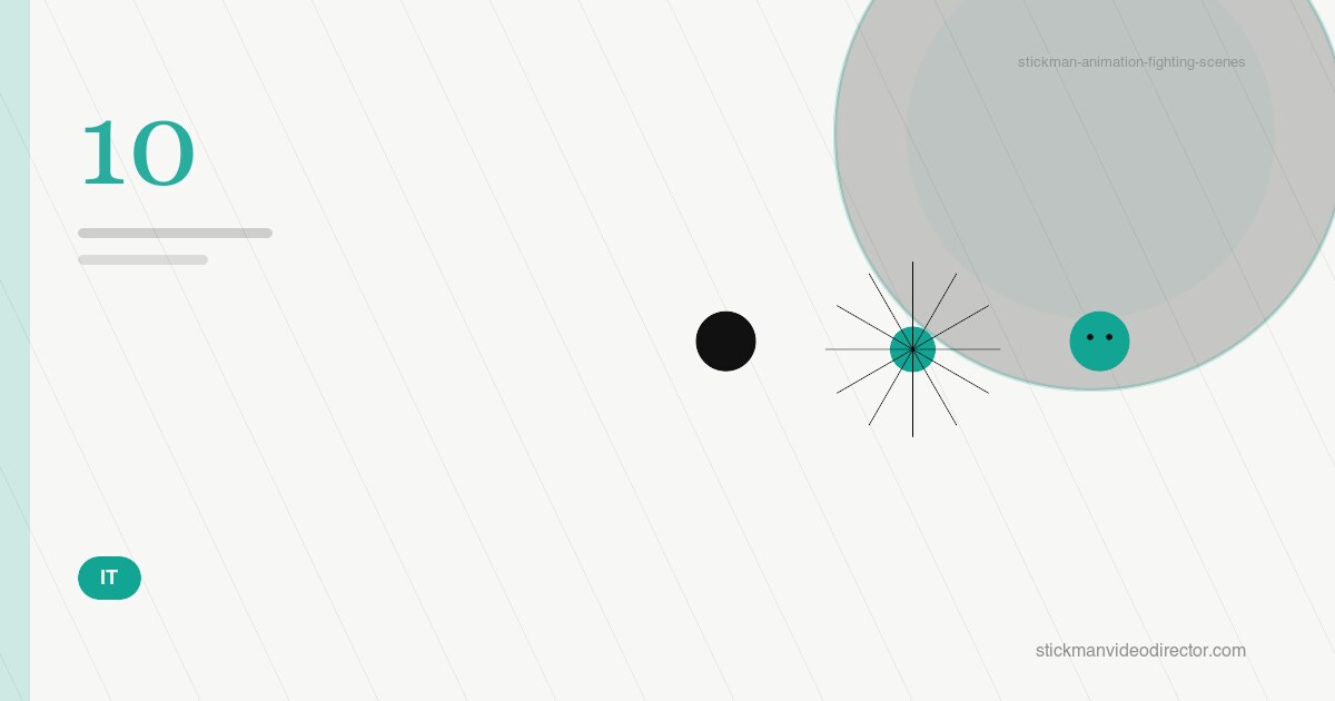 Scene di combattimento in animazione stickman: una coreografia che si legge