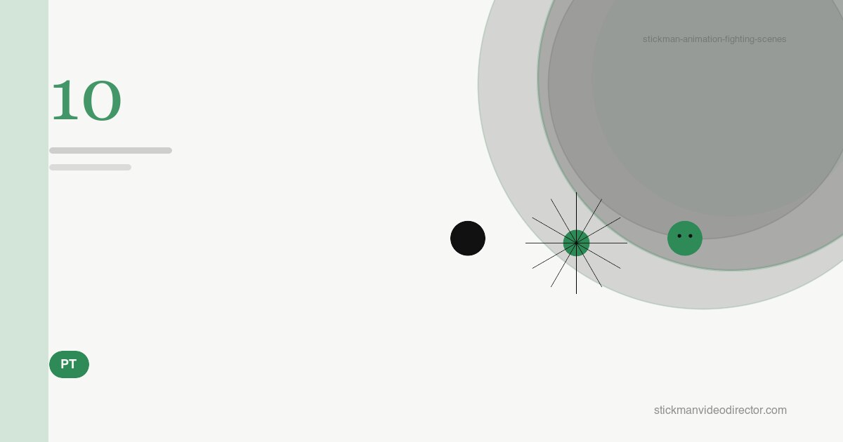 Cenas de luta em animação stickman: coreografia que se lê