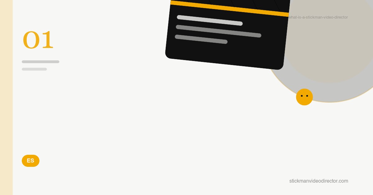 ¿Qué es un director de vídeos stickman? El término tiene tres significados
